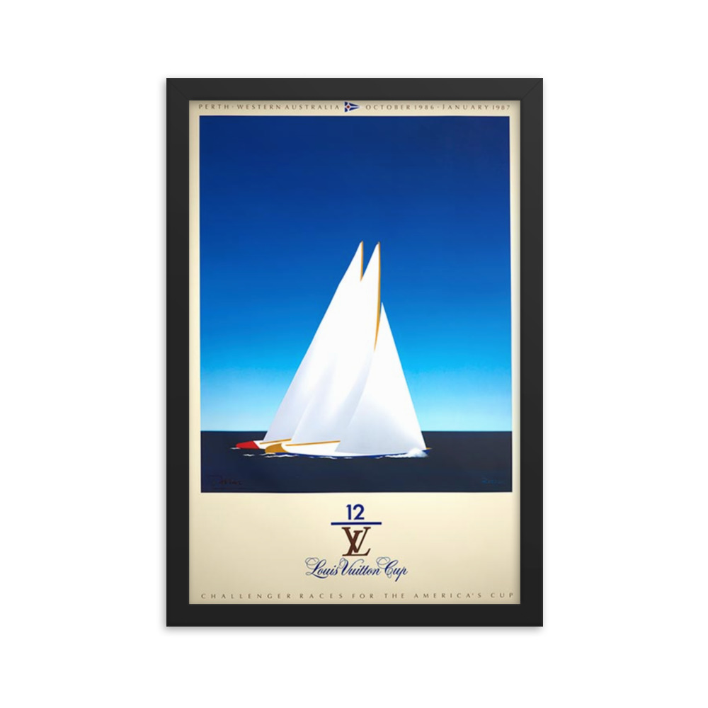 Vintage Louis Vuitton America's Cup Framed poster