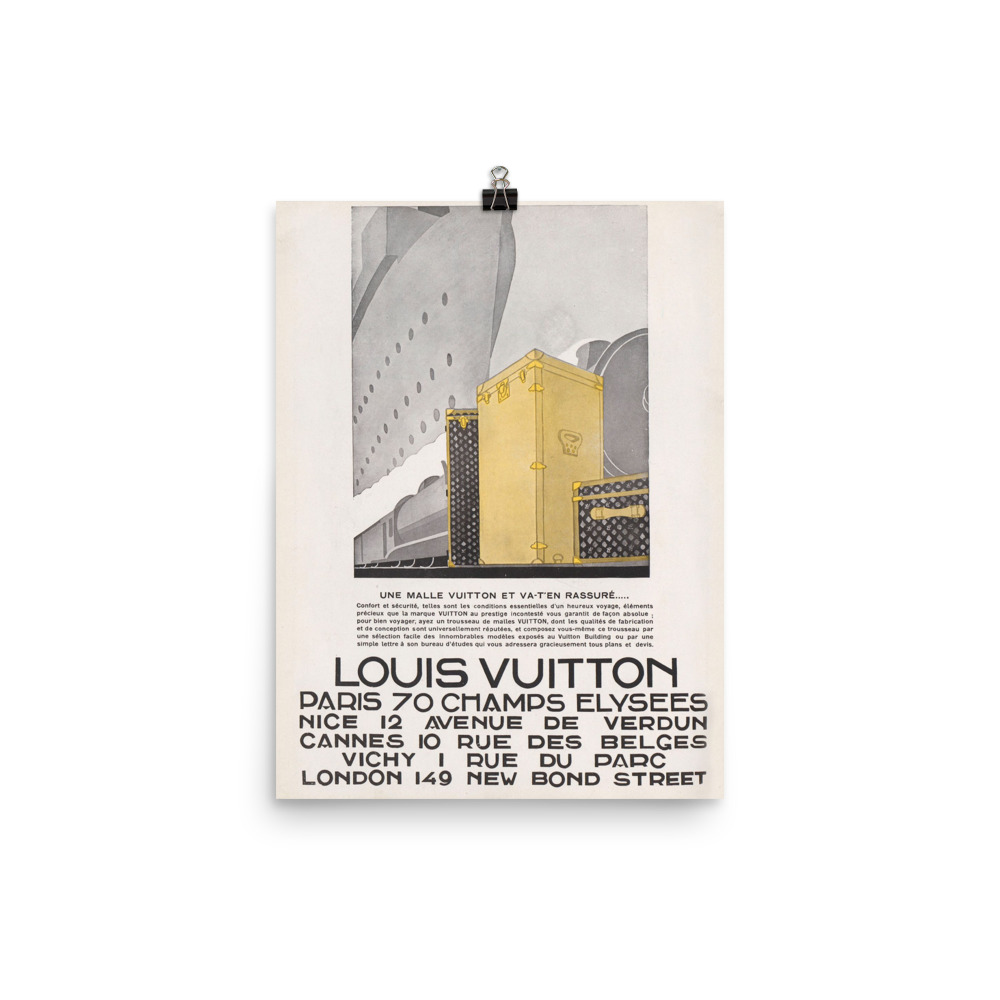 Vintage Louis Vuitton Ad for 149 New Bond St. London